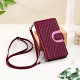 For Samsung S24 S23 S22 S21 Ultra 5G Crossbody Zipper Leather Wallet Case For Samsung Galaxy S24 Plus Case S23 S 22 S21 FE Funda