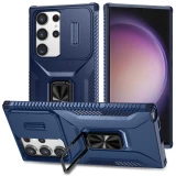 Case For S24 S23 Ultra Plus FE A54 A34 A14 5G Magnetic Stand Ring Stand Armor Anti-fall Slide Camera Kickstand Protection Cover