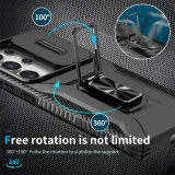 Case For S24 S23 Ultra Plus FE A54 A34 A14 5G Magnetic Stand Ring Stand Armor Anti-fall Slide Camera Kickstand Protection Cover