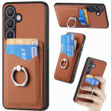 Ring Holder Cards Solt Wallet Case For Samsung Galaxy S24 Ultra S21 FE S22 S23 Plus A04 A14 A24 A34 A54 A05 A15 A25 A72 A73 A33