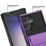 Case For Samsung Galaxy S24 S23 S22 S21 Ultra Note 20 10 S10 Plus Wallet Card Holder ID Slot Scratch Bumper Rugged TPU Cover