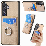 Ring Holder Cards Solt Wallet Case For Samsung Galaxy S24 Ultra S21 FE S22 S23 Plus A04 A14 A24 A34 A54 A05 A15 A25 A72 A73 A33