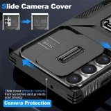 Case For S24 S23 Ultra Plus FE A54 A34 A14 5G Magnetic Stand Ring Stand Armor Anti-fall Slide Camera Kickstand Protection Cover