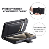 For Samsung S24 S23 S22 S21 Ultra 5G Crossbody Zipper Leather Wallet Case For Samsung Galaxy S24 Plus Case S23 S 22 S21 FE Funda