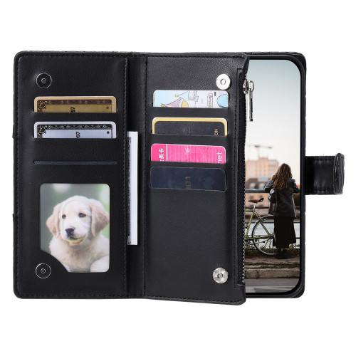 For Samsung S24 S23 S22 S21 Ultra 5G Crossbody Zipper Leather Wallet Case For Samsung Galaxy S24 Plus Case S23 S 22 S21 FE Funda