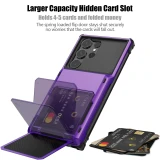 Case For Samsung Galaxy S24 S23 S22 S21 Ultra Note 20 10 S10 Plus Wallet Card Holder ID Slot Scratch Bumper Rugged TPU Cover