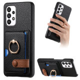 Cards Solt Wallet Leather Phone Case For Samsung Galaxy S24 Ultra S23 Plus S22 A14 A24 A34 A15 A55 A05S Purse Ring Holder Cover