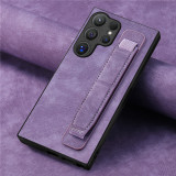 Wrist Strap Leather Phone Case for Samsung Galaxy S24 Ultra S23 S22 S21 S20 FE S10 Plus Note 20 M14 M53 M33 M13 M32 Holder Cover