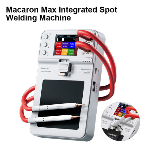 QIANLI Macaron Integrated Spot Welding Machine Max with Quick Release Welding Pen Auto Burn-out Double Pulse Spot Welder