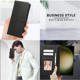 Luxury Leather Wallet Card Phone Case for Samsung Galaxy S24 Ultra S23 Plus S22 S21 S20 FE S10 Note 20 10 Flip Stand Cover Etui