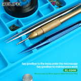 Relife RL-004M Microscope Spencil Maintenance Pad B1 Base Dedicated Silicone Heat Insulation Desk Mat for Repair Station Tools