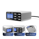 QIANLI MEGA-IDEA Multi-Port Digits Display Desktop Power Supply for Mobile Phone Smart Protection Fast Charging Tool