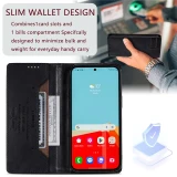 Magnetic Leather Wallet Card Phone Case For Samsung Galaxy S24 S23 Ultra S22 S21 S20 FE S10 S9 Plus Note 20 10 Flip Stand Cover