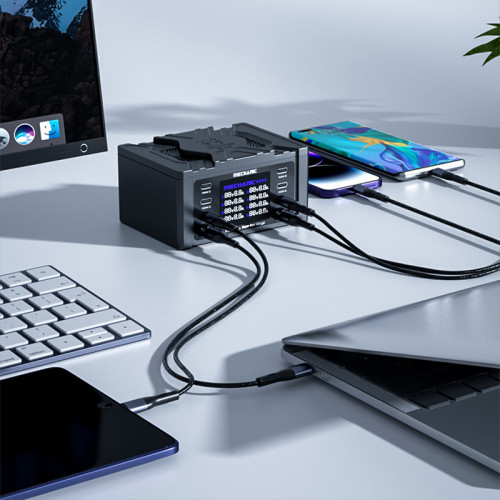 MECHANIC V-Power 8 Ultra 8 Max Multi-port Super Fast Charger with QC3.0 PD USB Charging Port Phone Watch Quick Charging Tool