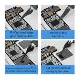 MaAnt Multifunctional Glue Removal Knife Hand Polished Elastic Blade Cut Off Black Glue Main Board IC CHIP Edge Adhesive Removal