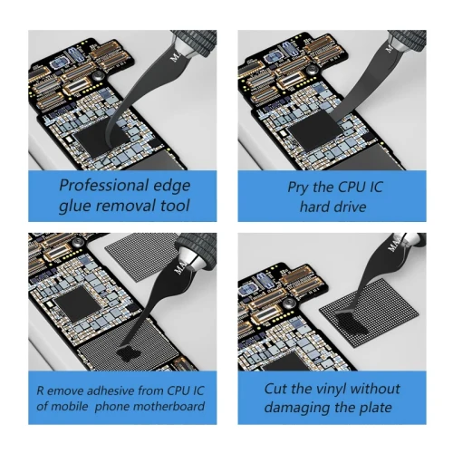 MaAnt Multifunctional Glue Removal Knife Hand Polished Elastic Blade Cut Off Black Glue Main Board IC CHIP Edge Adhesive Removal