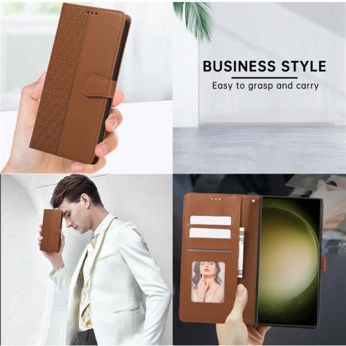 Luxury Leather Wallet Card Phone Case for Samsung Galaxy S24 Ultra S23 Plus S22 S21 S20 FE S10 Note 20 10 Flip Stand Cover Etui