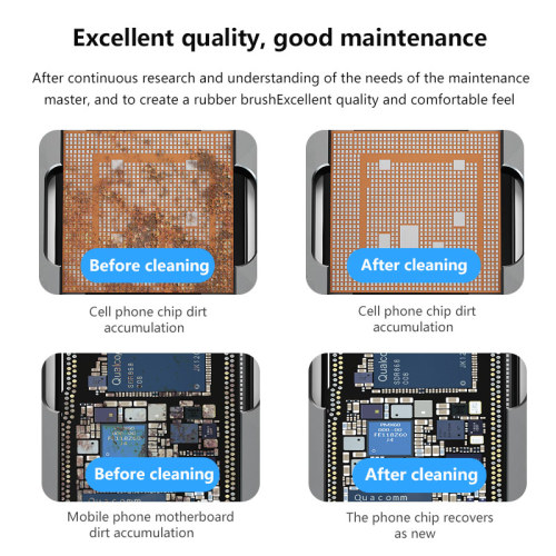 MaAnt steel brush motherboard chip glue removal IC pad cleaning PCB CPU cleaning dust PCB BGA repair solder brush replaceable