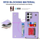 Crossbody Zipper Wallet with Card Holder Phone Case for Samsung Galaxy S23 S21 S20 FE S24 S22 Plus Note 20 Ultra Leather Cover