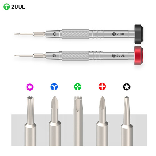 2UUL Screwdriver Torx T2 0.6mm Y Tip 0.8mm Pentagram 2.2mm Special 1.5mm Phillips For Phone Tablet Watch Repair Disassembly Tool