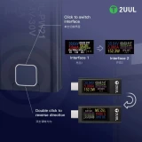 2UUL Mini Charing Mate Tester Voltmeter Current Meter Voltmeter Ammeter Color Screen For Voltage Detecting Power Measuring