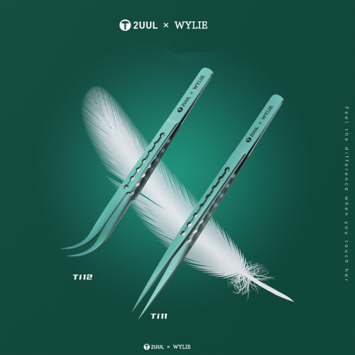 2UUL × WYLIE Ti11 Ti12 Titanium Alloy Tweezers for Precise Phone Board Repair Ultralight Flying Wire Maintenance Forceps