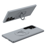 Hidden Stand Matte Case For Samsung Galaxy S24 Ultra S23+ Plus S22 5G Hard Cover Support Strong Magnetic Car Holder Bracket