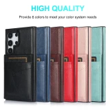 PU Leather Phone Case for Samsung Galaxy S23 S21 FE S24 S22 Plus Ultra A14 A54 A13 A33 A53 A73 5G Wallet with Card Holder Cover