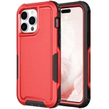 Hybrid Armor Shockproof Phone Case For iPhone 17 Air 16 11 12 13 14 15 16 Pro Max XR 8 7 Plus SE 2022 Non-slip TPU Frame Plastic Back Cover