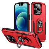Heavy Duty Armor Shockproof Phone Case For iPhone 17 Air 11 12 13 14 15 Pro Max Xs XR X 8 7 SE 2022 Metal Ring Holder Back Cover Fundas
