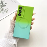 For Samsung Galaxy S24 S23 Ultra Plus + S22 S21 S20 FE Magnetic Phone Case Camera Lens Protector Soft Silicone Shockproof Cover