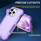 Hybrid Armor Shockproof Phone Case For iPhone 17 Air 16 11 12 13 14 15 16 Pro Max XR 8 7 Plus SE 2022 Non-slip TPU Frame Plastic Back Cover