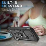 Design Case For iPhone 17 Air 16 15 14 Pro Max 13 12 11 Pro XR X 360 Full Body Rugged Protective Slide Camera Stand Protection Ring Cover