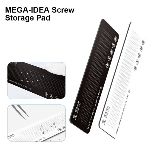 QIANLI MEGA-IDEA Universal Magnetic Repair Screws Storage Pad with Double Side Mobile Phone Maintenance Parts Organizer