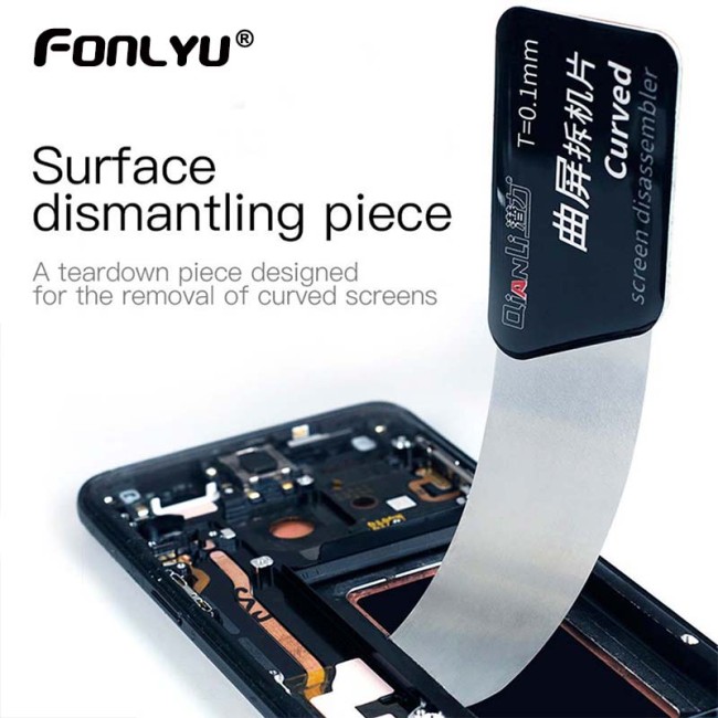 Qianli Ultra Thin Pry Spudger Disassembler Card Dedicated for Curved Screen Mobile Phone Screen Frame Separating Tool