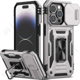 Case For iPhone 17 Air 16 15 14 13 12 11 Pro XS Max Plus XR 8 7 Plus SE 2022 2020 Ring Stand Armor Anti-fall Slide Camera Kickstand Cover