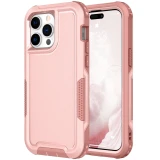 Hybrid Armor Shockproof Phone Case For iPhone 17 Air 16 11 12 13 14 15 16 Pro Max XR 8 7 Plus SE 2022 Non-slip TPU Frame Plastic Back Cover