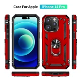 Shockproof Armor Bumper Case For iPhone 17 Air 16 15 14 Plus 13 12 11 Pro XR XS Max X 7 8 6 SE Finger Holder Magnetic Metal Ring Cover
