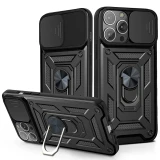 Slide Camera Lens Protector Armor Case For iPhone 17 Air 16 15 13 14 Plus 11 12 Pro Max Mini  Military Grade Bumpers Ring Cover