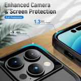 Heavy Duty Armor Shockproof Phone Case For iPhone 17 Air 11 12 13 14 15 Pro Max Xs XR X 8 7 SE 2022 Metal Ring Holder Back Cover Fundas