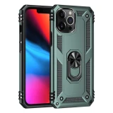 Shockproof Armor Bumper Case For iPhone 17 Air 16 15 14 Plus 13 12 11 Pro XR XS Max X 7 8 6 SE Finger Holder Magnetic Metal Ring Cover