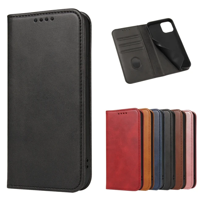 Magnetic Case for Coque iPhone  17 Air 14 12 15 16 Pro Max mini Case for Funda iPhone 11 13 7 8 Plus 6 X XR XS SE Luxury Leather Flip Cover