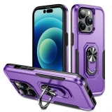 Heavy Duty Armor Shockproof Phone Case For iPhone 17 Air 11 12 13 14 15 Pro Max Xs XR X 8 7 SE 2022 Metal Ring Holder Back Cover Fundas
