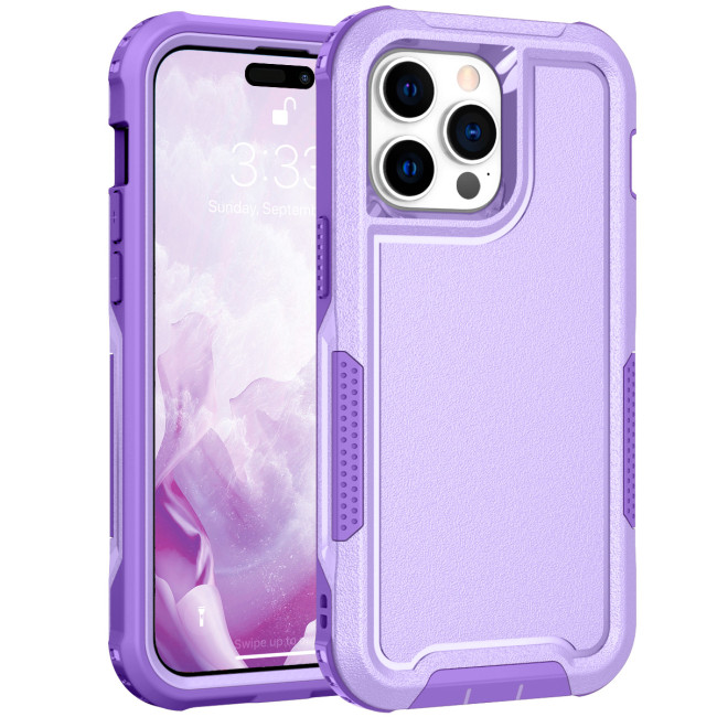 Hybrid Armor Shockproof Phone Case For iPhone 17 Air 16 11 12 13 14 15 16 Pro Max XR 8 7 Plus SE 2022 Non-slip TPU Frame Plastic Back Cover
