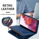 Flip Leather Phone Case For Samsung Galaxy S24 Ultra S23 FE S21 S20 S10 S9 Plus Note 20 10 Zipper Wallet Multi Card Cover Coque