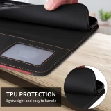 Wallet Three Color Splicing Leather Case For Samsung Galaxy S24 Ultra S23 Plus S22 S21 S20 FE A05s A14 A15 A34 A35 A53 A54 A55