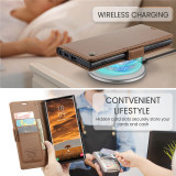 Luxury Magnetic Leather Wallet Card Phone Case For Samsung Galaxy S24 Ultra S23 Plus S22 S21 S20 FE Note 20 Flip Stand Cover Bag