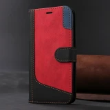 Wallet Three Color Splicing Leather Case For Samsung Galaxy S24 Ultra S23 Plus S22 S21 S20 FE A05s A14 A15 A34 A35 A53 A54 A55