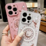 Luxury Colorful Magsafe Case For iPhone 16 15 Pro Max 11 12 13 Pro 14 Plus Shockproof Magnetic Wireless Charging Glossy Case