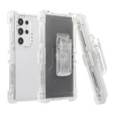 Hybrid 4 IN 1 Hiking Defender Armor Case for Samsung Galaxy S24 Ultra Full Cover Belt Clip Kickstand Cover Funda S24Plus